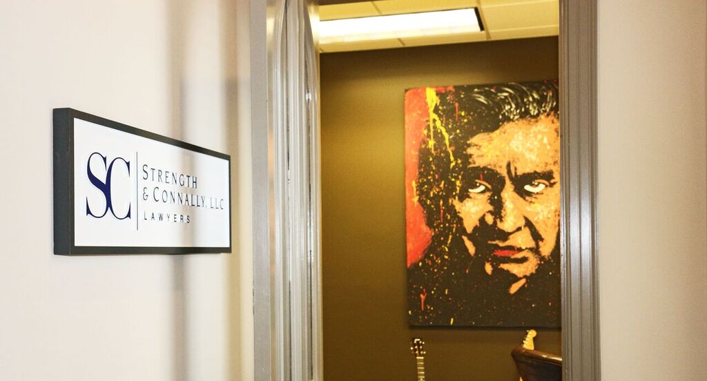 Johnny Cash overseeing the Strength & Connally law firm in Montgomery, Alabama.